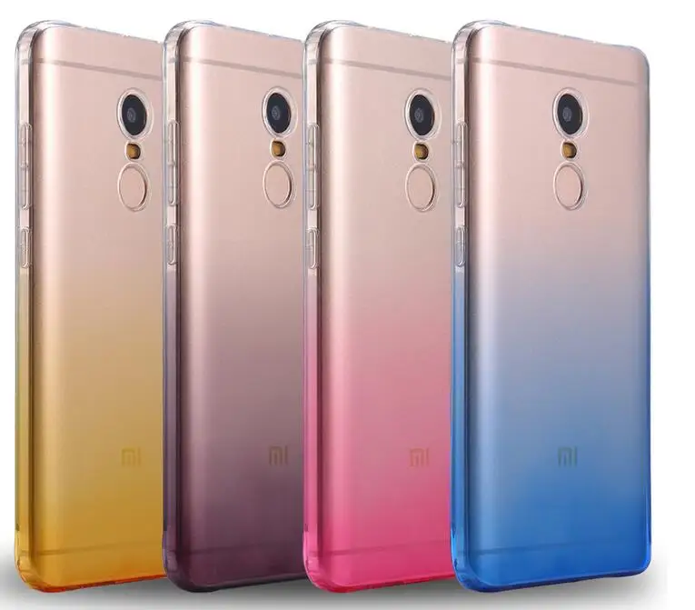 Модный мягкий чехол накладка из ТПУ градиентного цвета для Xiaomi Redmi Note 4 Pro Prime/Xiaomi