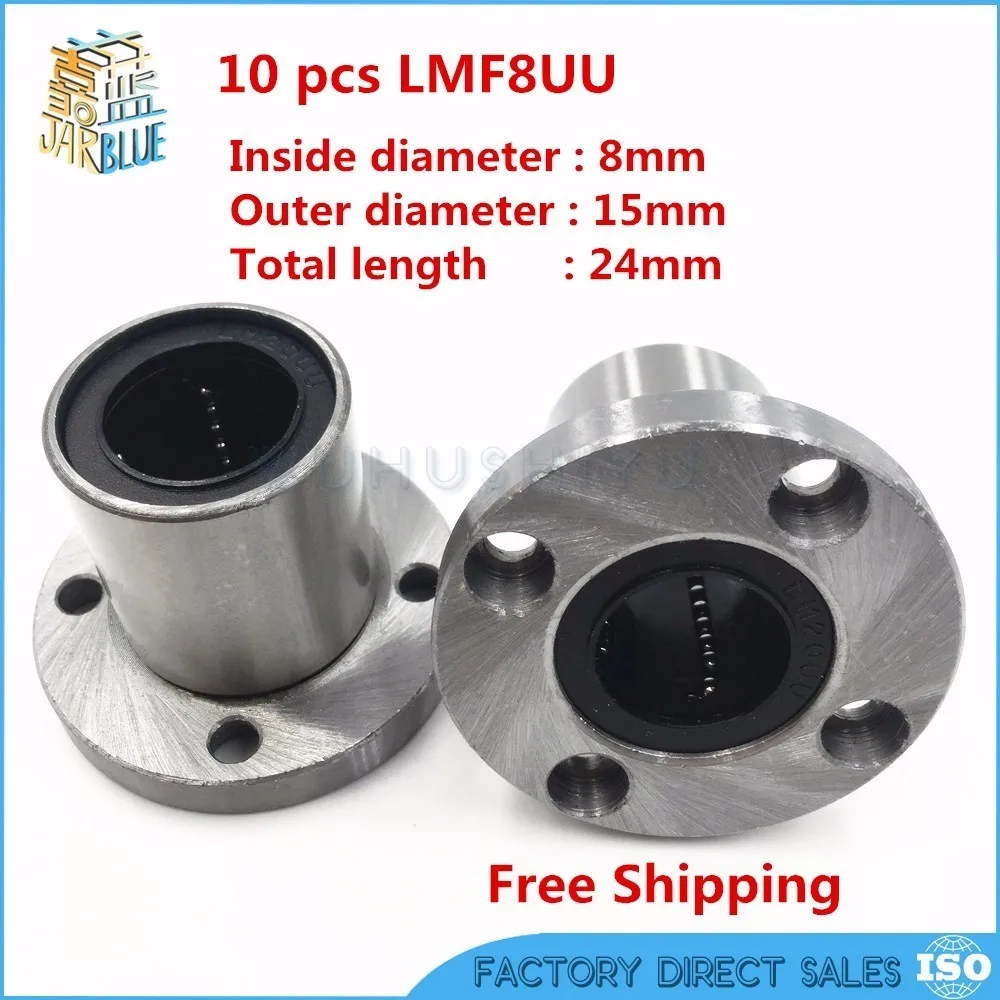 Оптовые поставки для LMF8UU высокоточный 8 мм фланец Линейный шаровой подшипник