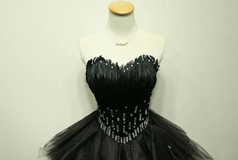 Robe de soiree, черное бальное платье, платья принцессы, vestido de festa, короткие букеты, платья для выпускного вечера, вечернее платье