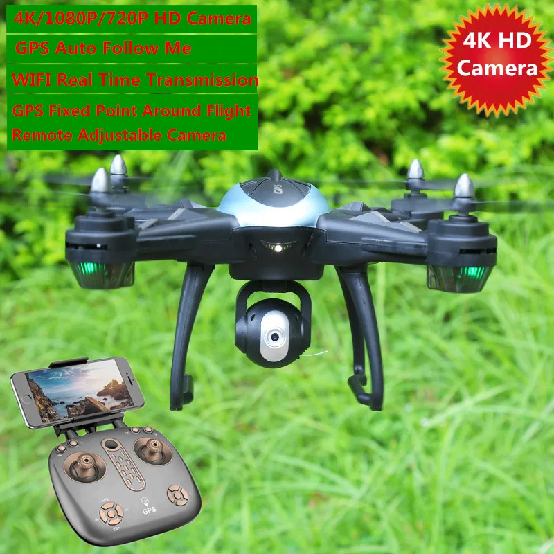 Большой GPS Helicoper 50 см 500 м 4K 1080P камера умная низкая мощность возврат Follow Me WIFI FPV RC