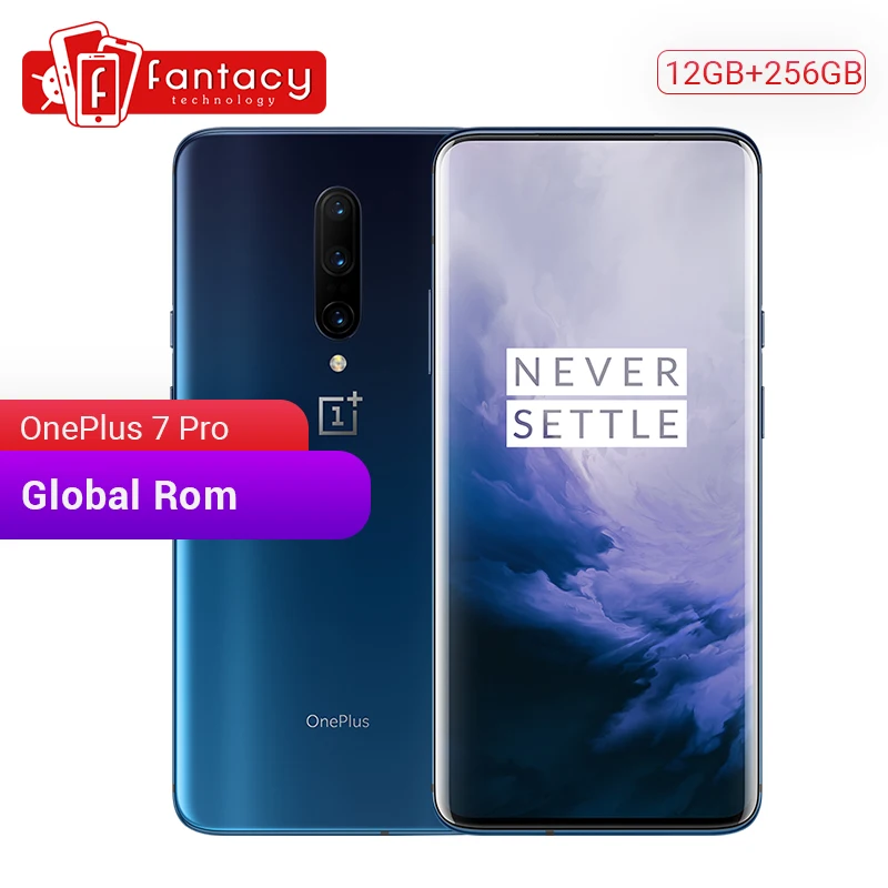 Оригинальный смартфон Oneplus 7 Pro 12 Гб 256 ГБ Snapdragon 855 6 67 дюйма 90 Гц AMOLED дисплей
