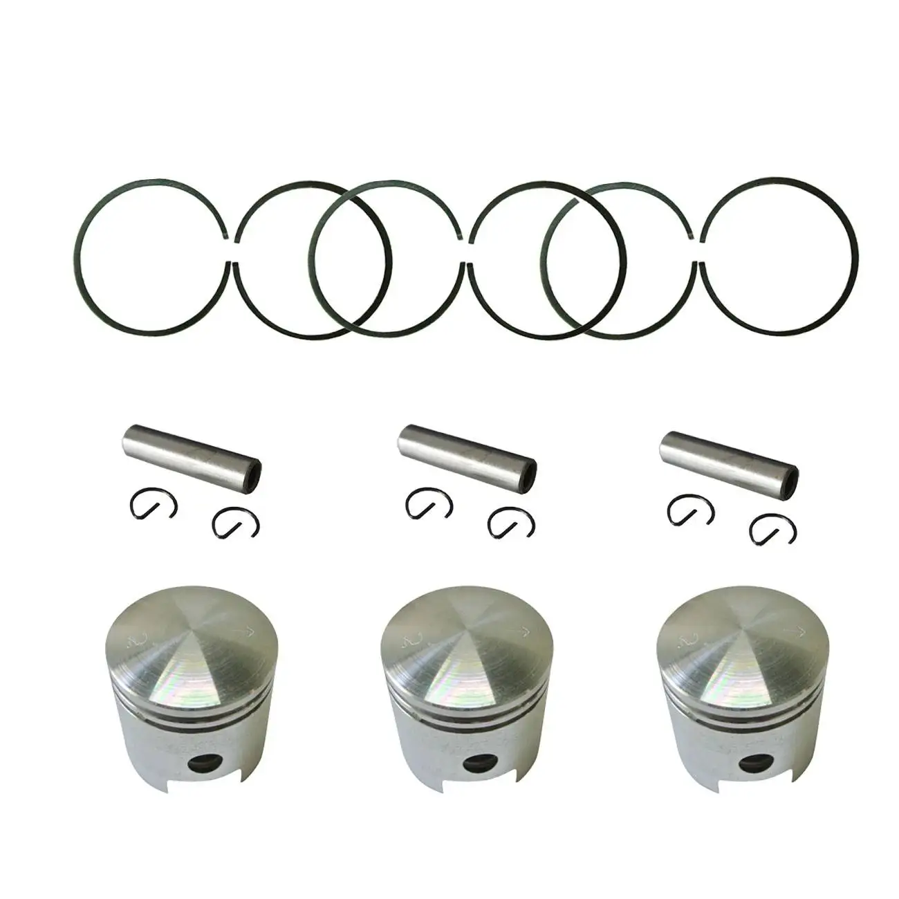 6xpiston Ring 3xpiston 3xpin подходит для 49/66/80cc 2-тактный моторизованный велосипед |