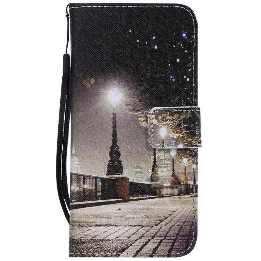 Кожаный флип чехол для huawei P30 Lite чехол для Coque huawei P20 Lite Pro P10 P8 Lite мягкого силикона магнит с книжным принтом Бумажник Обложка - Цвет: 8