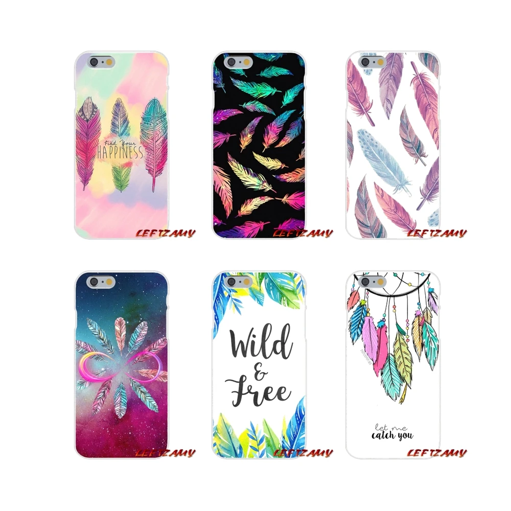 Красота этнический перья аксессуары чехлы для телефонов Чехлы iPhone X XR XS MAX 4 4S 5 5S 5C