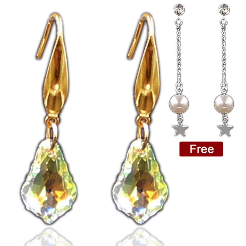 Kakee крошечные летние Роскошные CZ цирконий кристалл серьги золотого цвета из