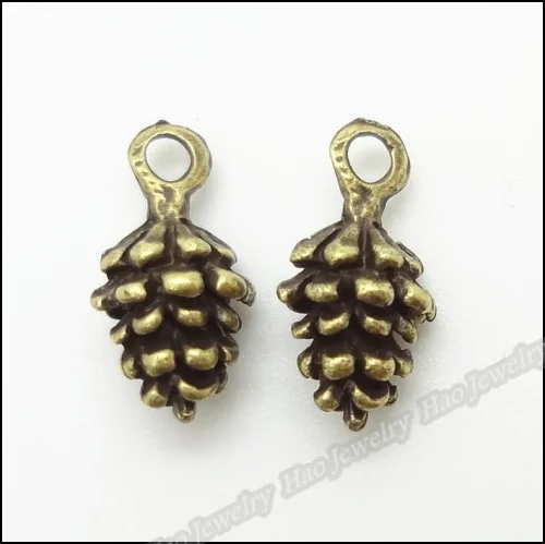 

180pcs Vintage Charms Pine nuts Pendant Antique bronze Zinc Alloy Fit Bracelet Necklace DIY Metal Jewelry Findings