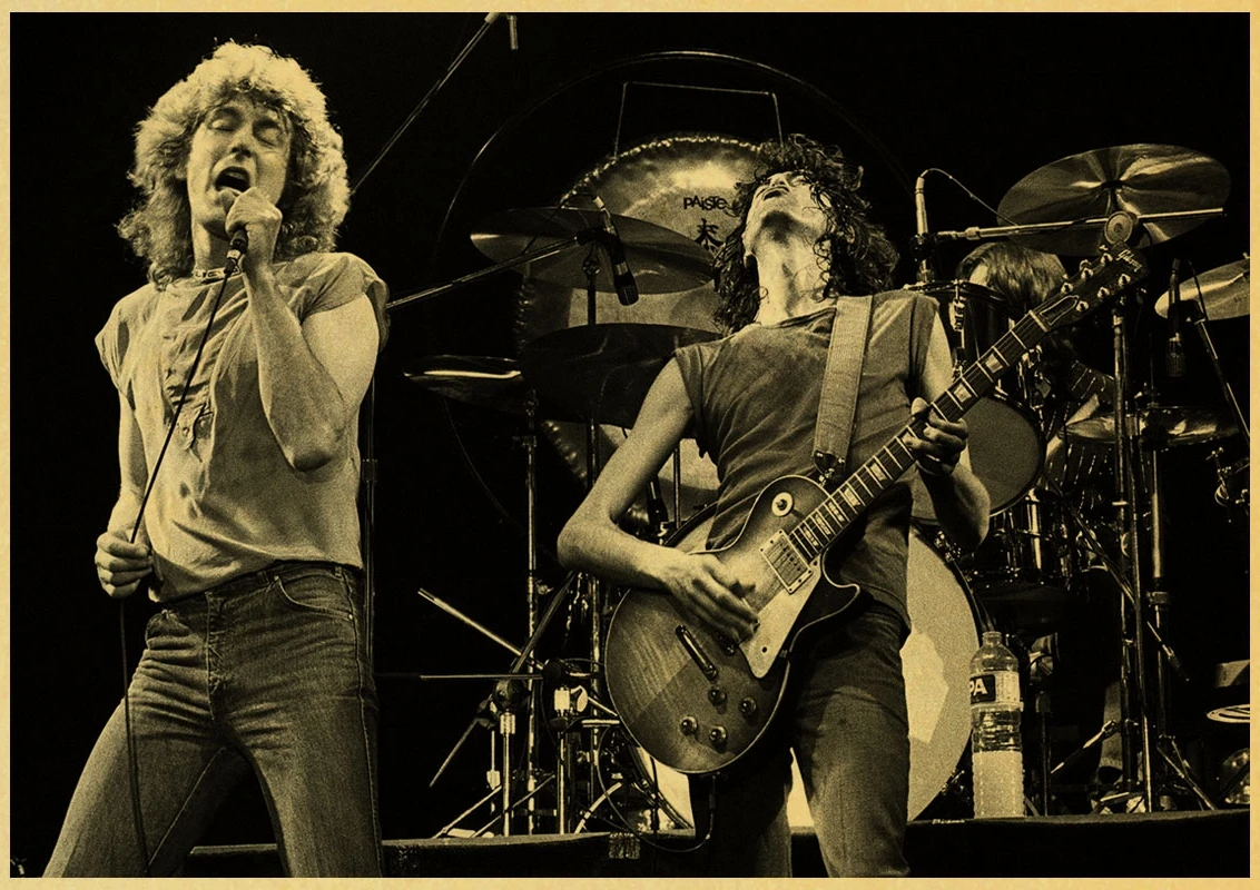 A013 Британский рок-группа Led Zeppelin ретро постер ВИНТАЖНЫЙ ПЛАКАТ настенный Декор для дома Бар Кафе ядро декоративная живопись - Цвет: A013