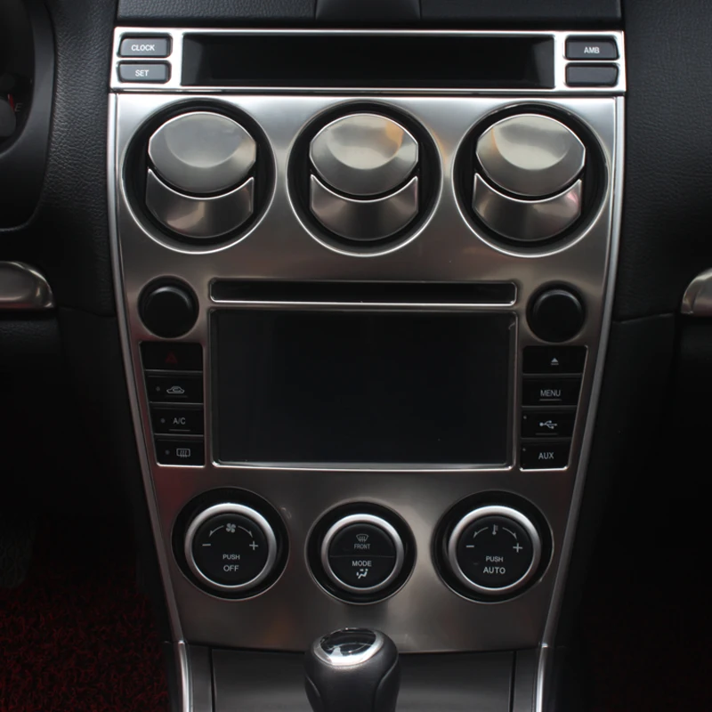 Декоративная рама для выхода кондиционера из нержавеющей стали Mazda 6 2013 2015 Z2EA761 14