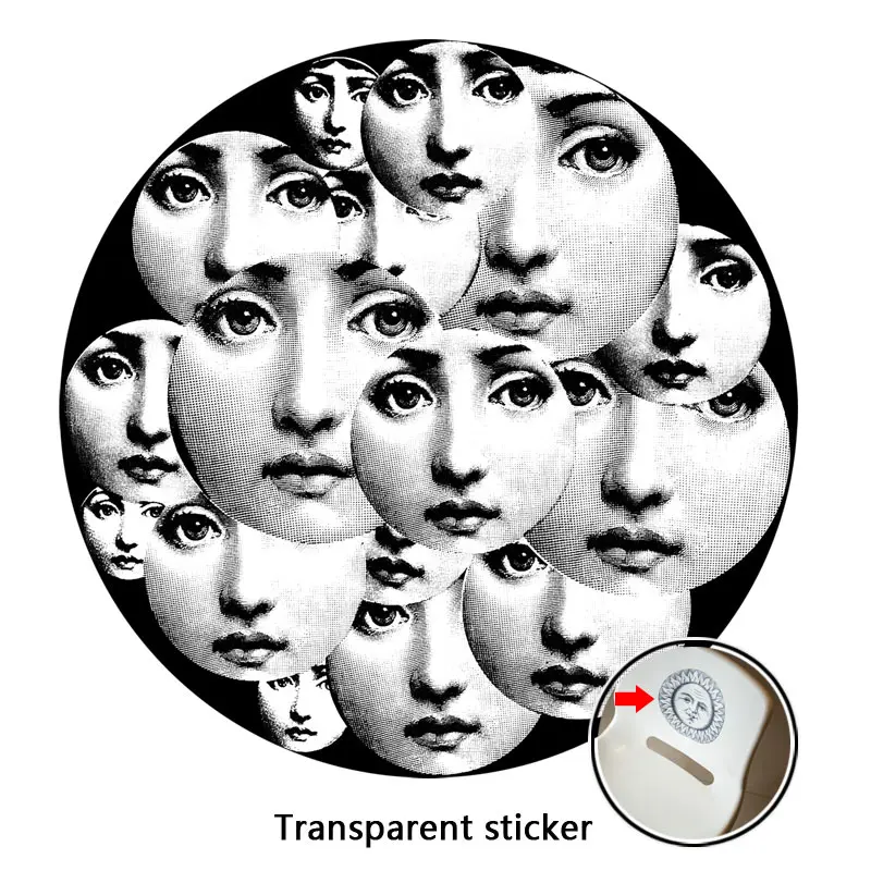 NO.1-28 дизайнер Fornasetti обои такие же, как прозрачные наклейки для украшения гостиной 1 шт - Цвет: 23