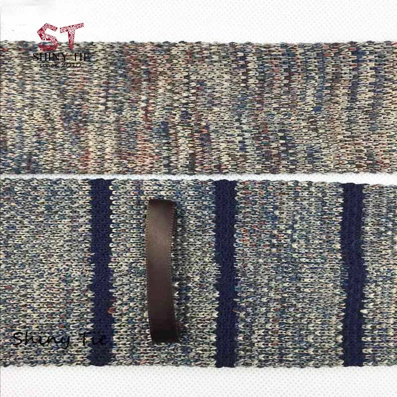 Мужской вязаный галстук для отдыха треугольные полосатые галстуки 7 см ширина