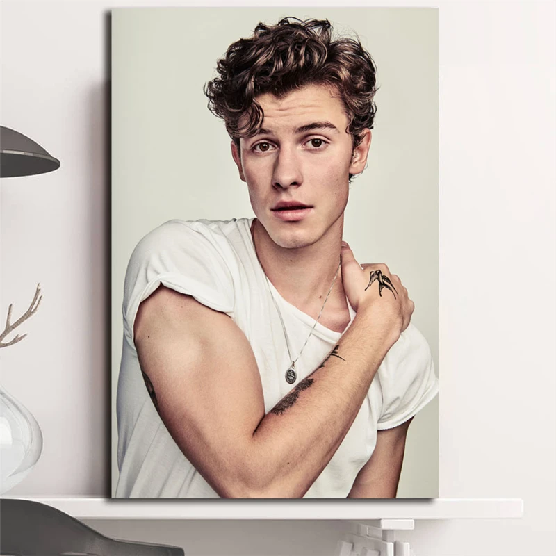 Shawn Mendes плакаты певица обои Печать на холсте настенная живопись декоративная картина Современное украшение дома произведение искусства