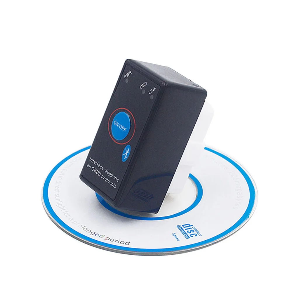 Мини OBD2 ELM327 V2.1 uper Bluetooth с CD автомобильный OBD 2 сканер неисправностей автоматический считыватель кодов сканирующие инструменты Переключатель ELM 327 eml