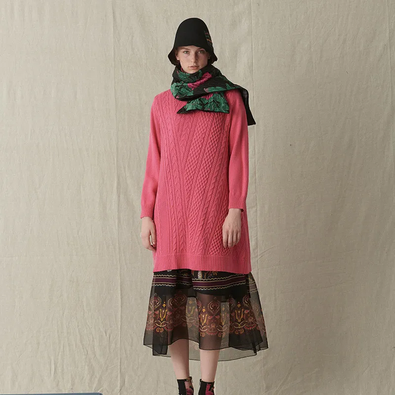 Rose Red Jiqiuguer/женские черные осенние Однотонная повседневная обувь Turtlenck пуловеры теплый с длинным рукавом Свободные трикотажные компьютер мягкие свитеры G183M002 - Цвет: Rose Red