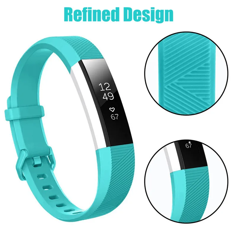 Odog браслет силиконовые браслеты Для Fitbit Alta HR/Alta Замена Регулировка Smartwatch ремешок