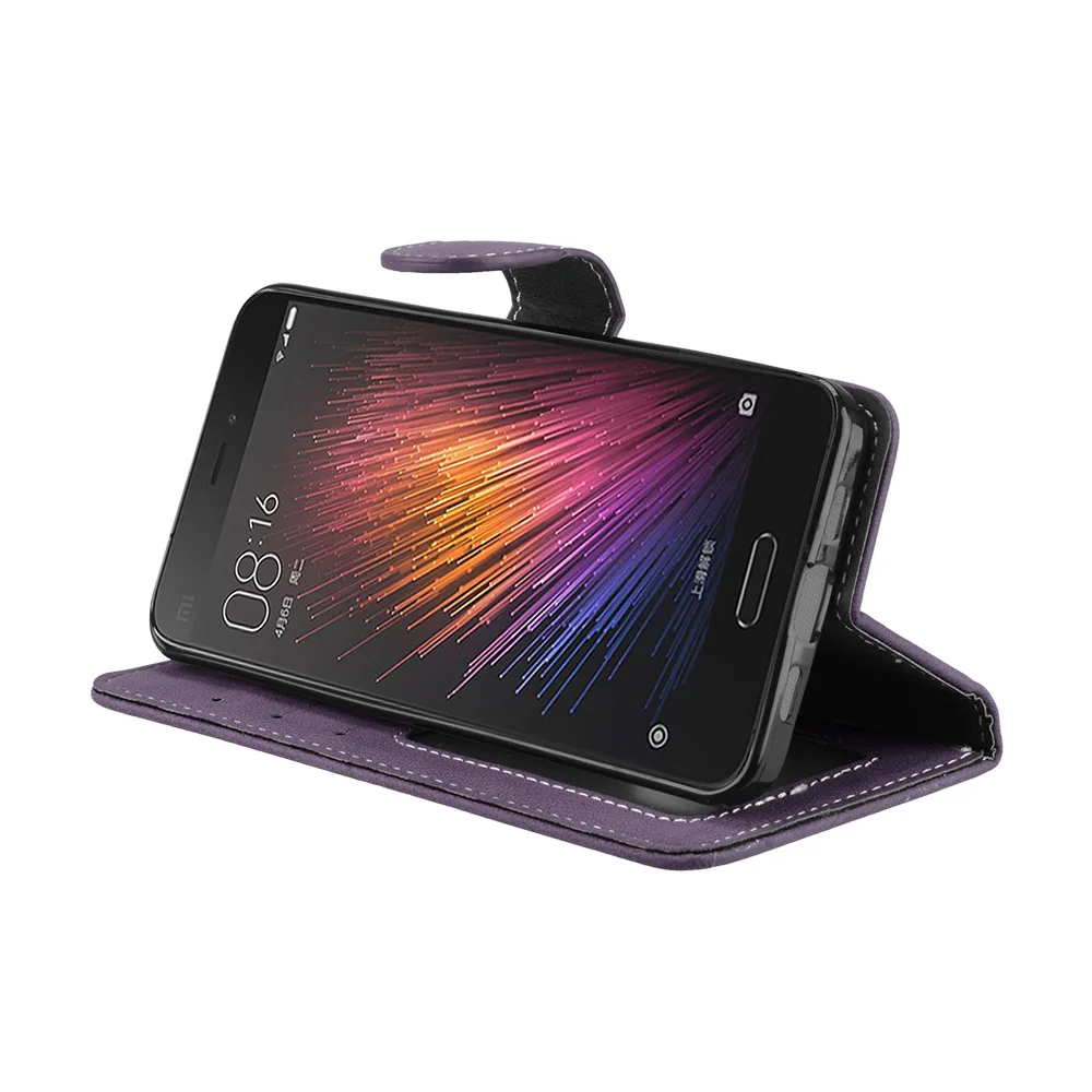 Чехол для Xiaomi mi5 Роскошный кожаный многофункциональный кошелек 3 карт с откидной