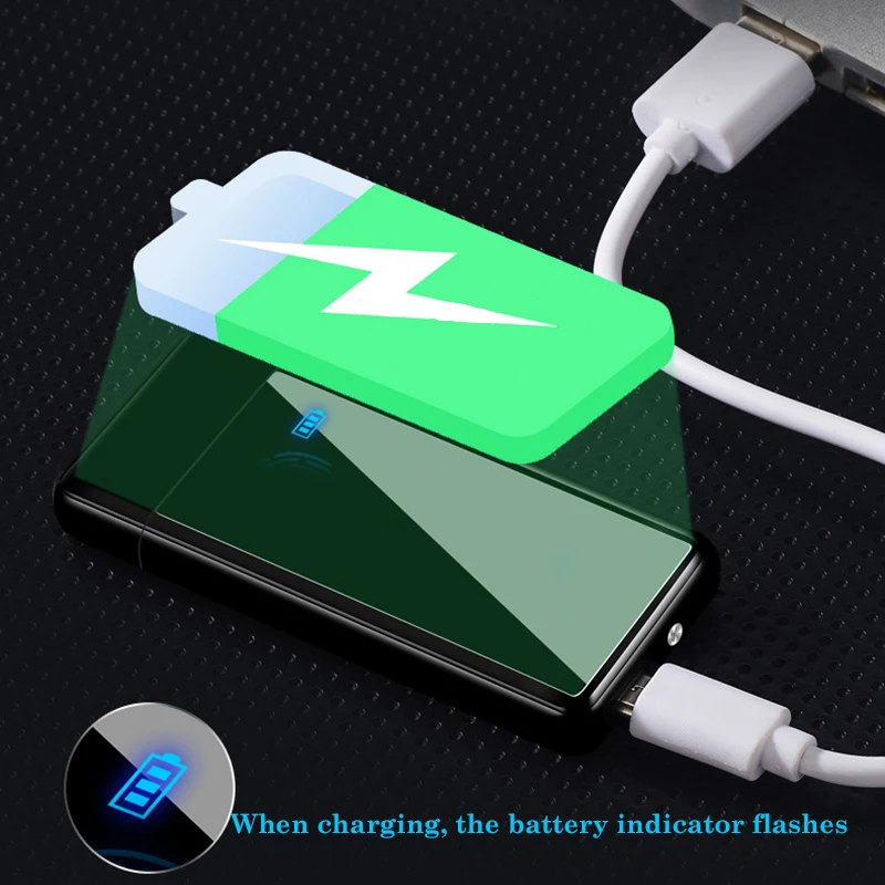 Электронная сигарета USB Зажигалка полноэкранная электрическая зажигалка