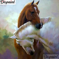 dispaint full squareround drill 5d diy diamond painting animal horse sceneryembroidery cross stitch 3d home decor gift a11020
