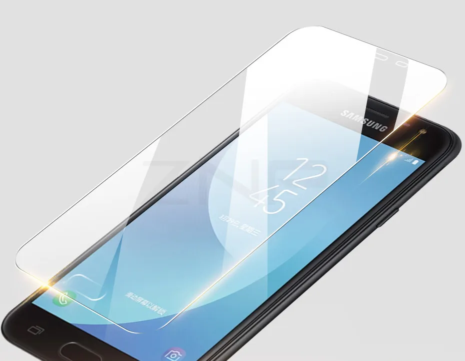 ZNP, 2 шт., защитное закаленное стекло для samsung J3 J5 J7, пленка на весь экран для Galaxy J4 J6 Plus J7, стеклянная пленка