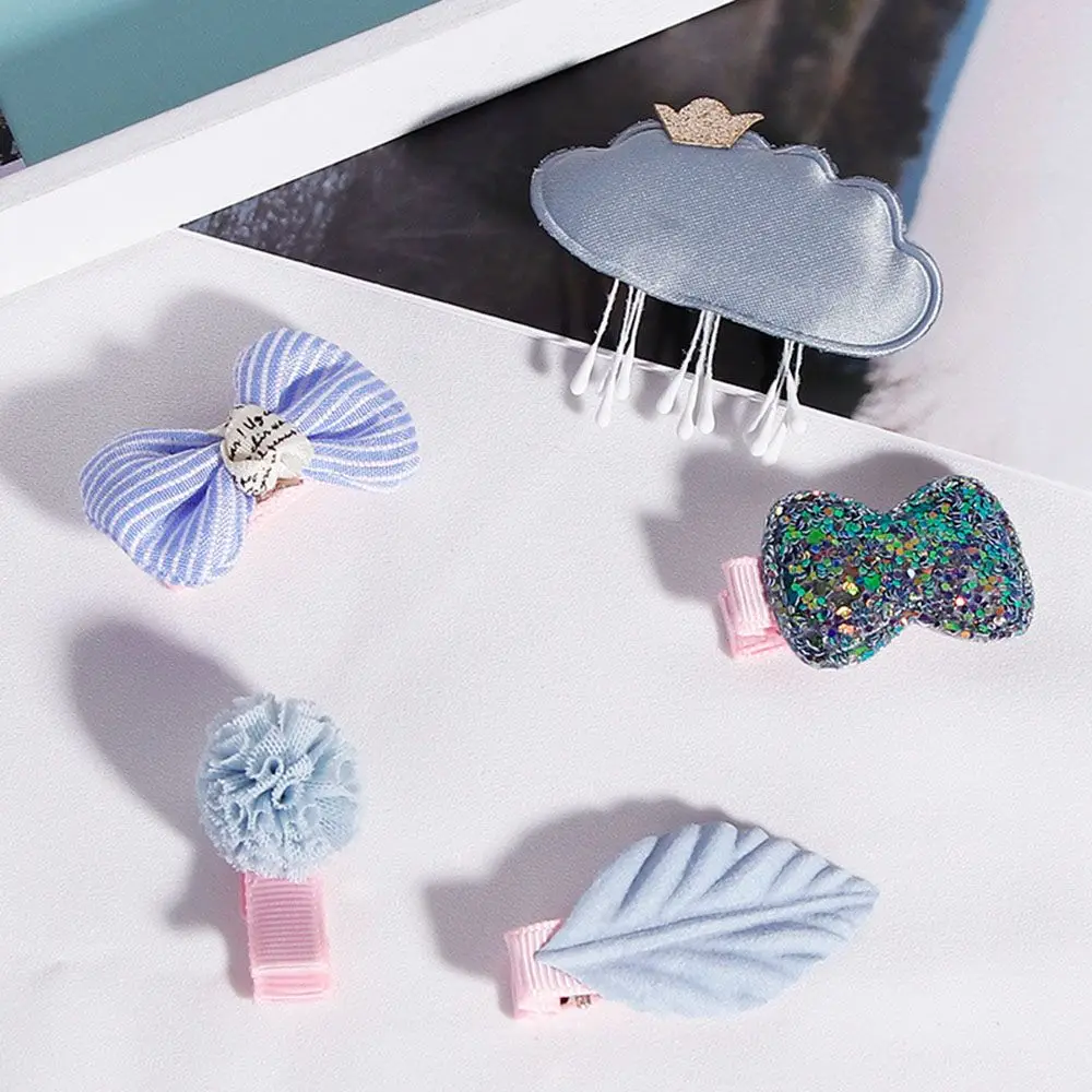 Модные милые заколки для волос с бантом в виде короны девочек ручной работы стиле