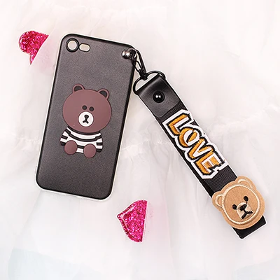 Для zte Blade V5 V7 V8 X3 D2 A110 A452 Nubia Z5 Z7 Z9 Max Z11 Mini Lite Bear ремень мобильный чехол для телефона Funda чехол сумка корпус - Цвет: XiongGuaShengDoll13