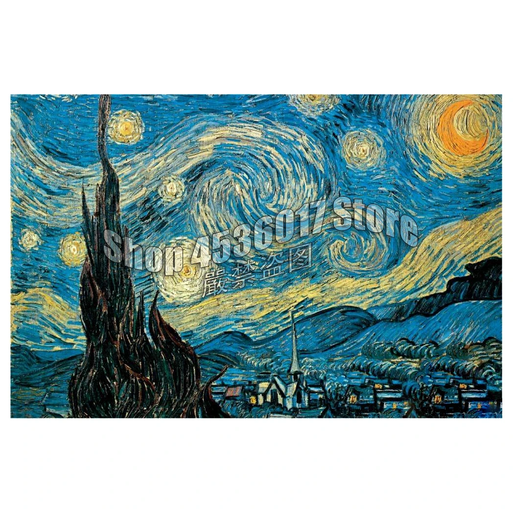 

DIY Diamond Embroidery Van Gogh Starry Night Cross Stitch Diamond mosaic landscape diamond painting rhinestones Christmas gift