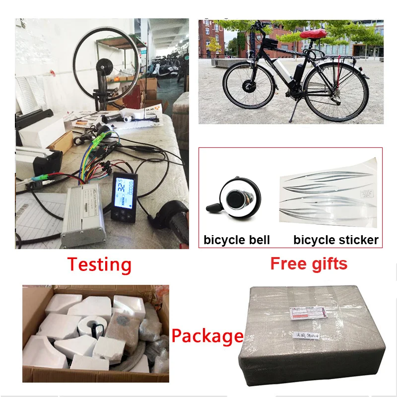 JS E Bike 48 в 250 Вт 350 500 Стандартный комплект для переоборудования электрического