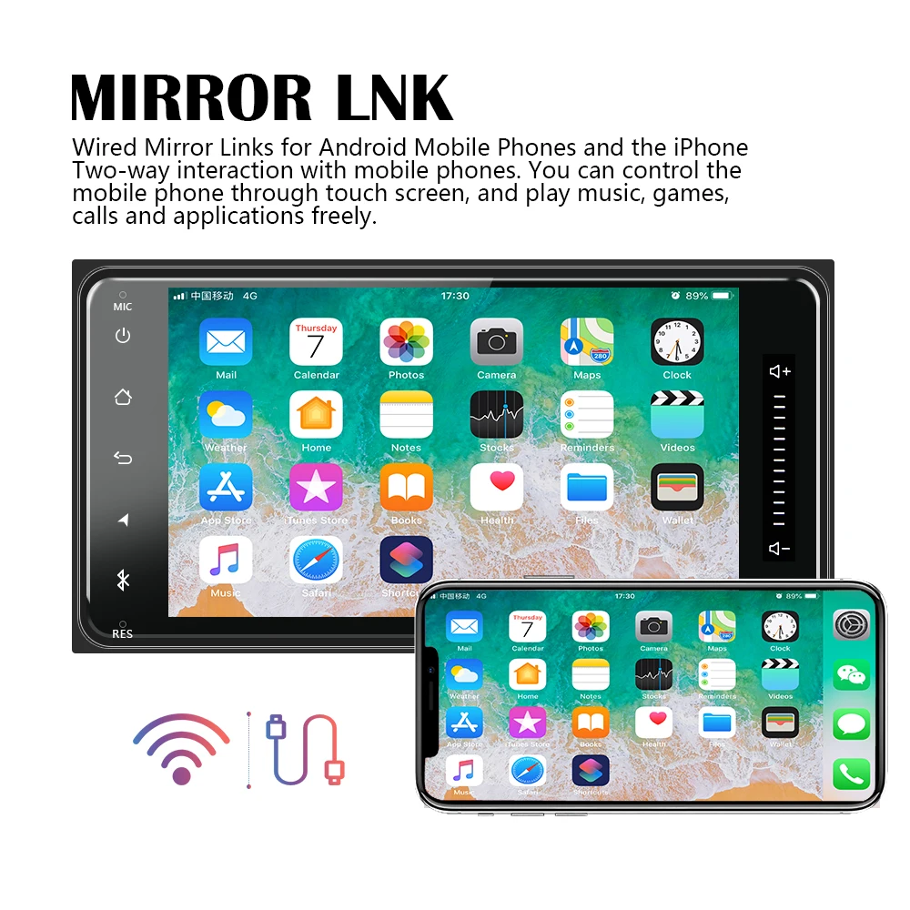 AMPrime 2Din автомобильный Радио 7 &quotAndroid мультимедийный Авторадио аудио GPS WIFI ISO/Android