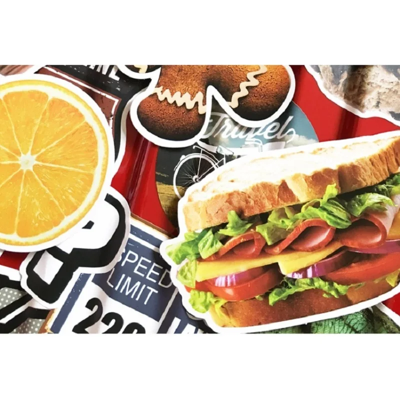 32 шт. милый мультфильм вкусная еда граффити ПВХ водонепроницаемый стикер багаж