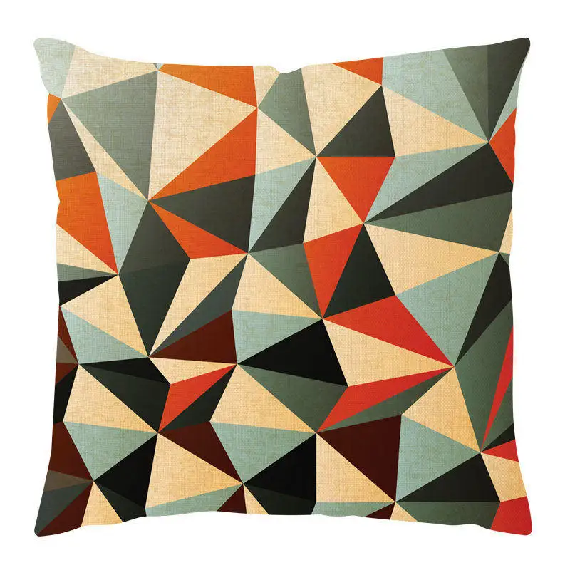 Nordic Simple Modern Color Polygon Geometric Plain Printed Cushion Cover Pillowcase Square 45*45cm Bedroom Decor Cojines G2331 | Дом и сад