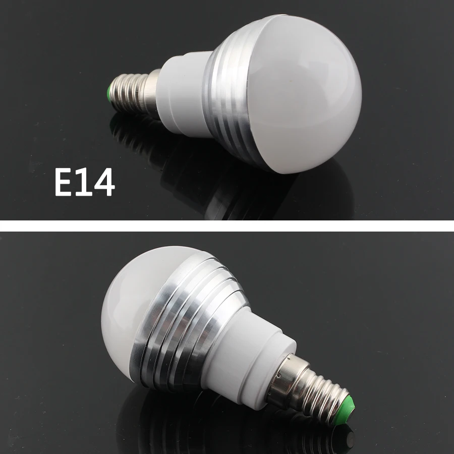 RGB Led smлампа E14 E27 светодиодная лампа лампочки для дома 220 в 110 В 3 Вт montion сенсор