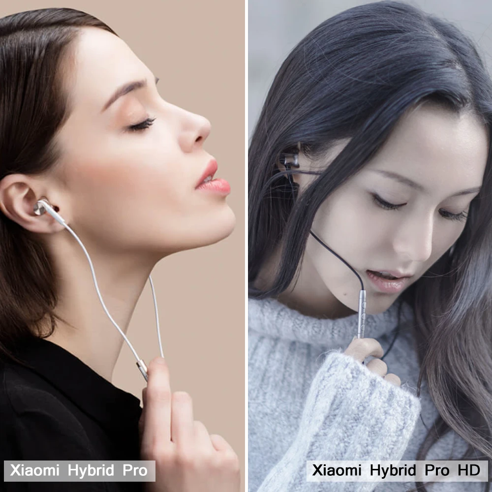 Оригинальный Xiao mi Гибридный Pro HD наушники шумоподавление Xiaomi Earset In-Ear круг