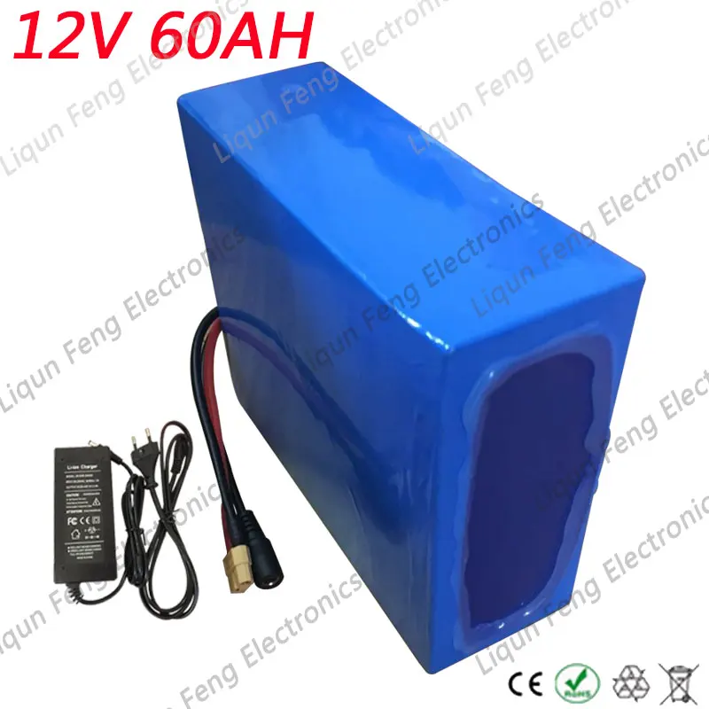 Комплект литиевых батарей 12 в 60 ач В 60000 Вт 6 мАч|60ah lithium battery|30a bms5a charger |