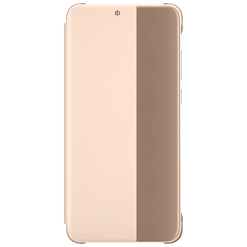 Чехол-книжка для чехол HUAWEI P20 Официальный Интеллект сон Чехол HUAWEI P20 Pro корпуса зеркало Флип кожаный Smart Cover чехол Чехлы - Цвет: Розовый
