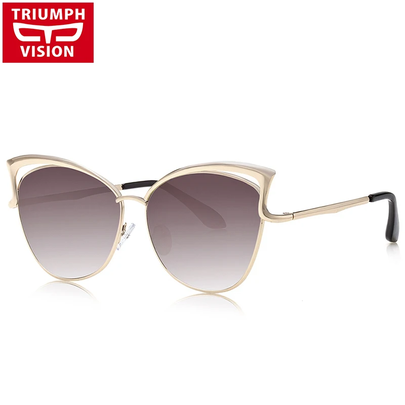Солнцезащитные очки TRIUMPH VISION разноцветные зеркальные градиентные женские с