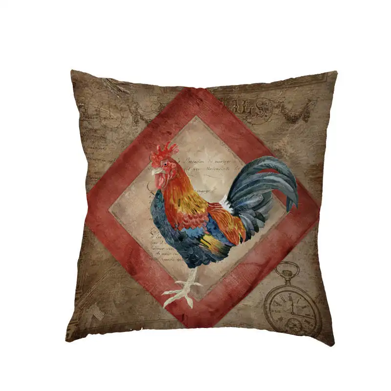 Винтажный чехол для подушки в американском стиле размеры 45*45 см | Дом и сад