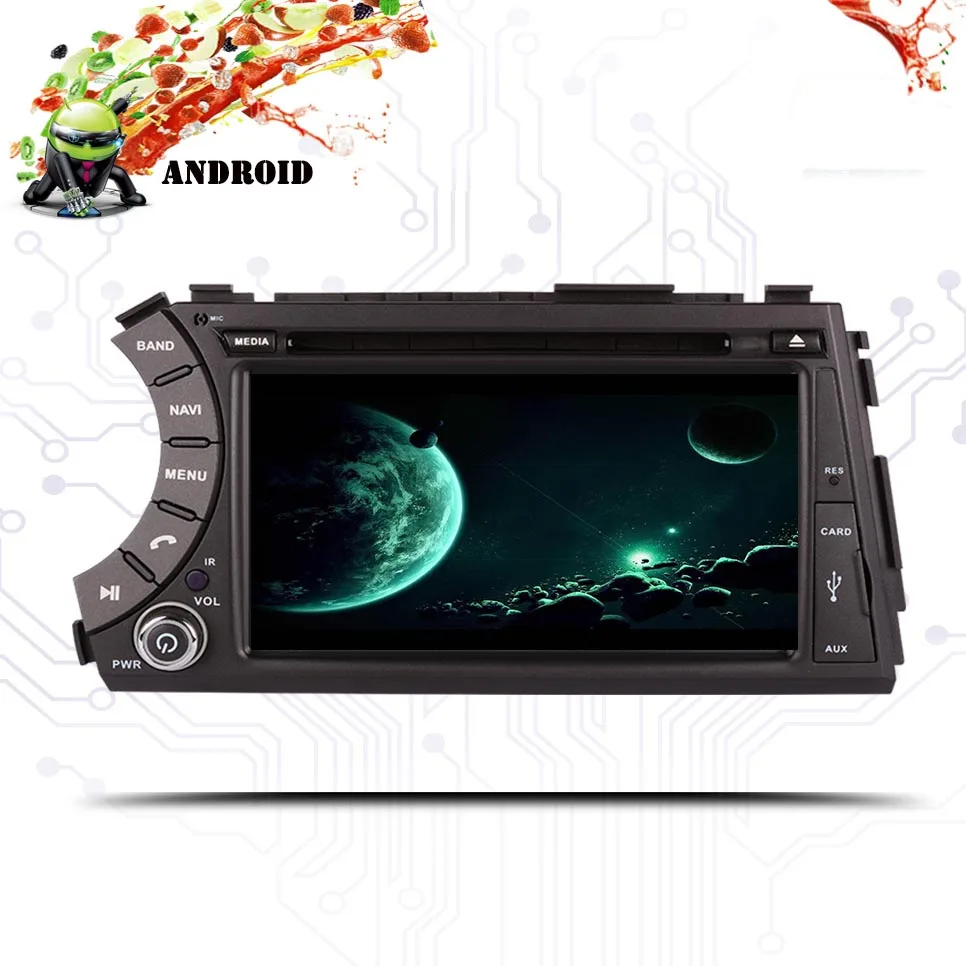 7 дюймовый Android 9 0 автомобильный dvd плеер для Ssang yong Ssangyong Actyon Kyron 2005 2013 с 1014*600wifi bluetooth