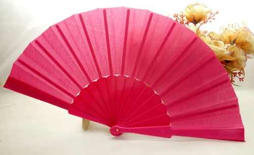 Rose Pink 50 шт. пластиковый свадебный вентилятор, Дамский складной ручной вентилятор, персонализированные вечерние, свадебные сувениры и подарок, индивидуальное имя и дата - Цвет: Rose Pink