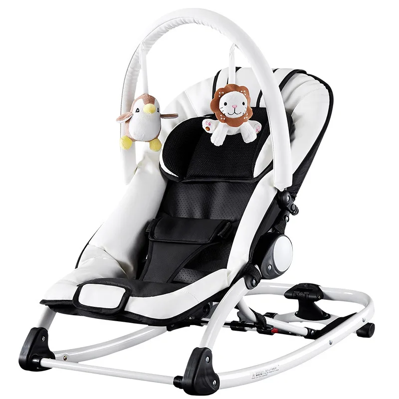 Белый CHBABY детская колыбель для сна артефакт кликтрическая качалка кресло для ребенка комфорт кресло-качалка Многофункциональный маленький шейкер - Цвет: Белый