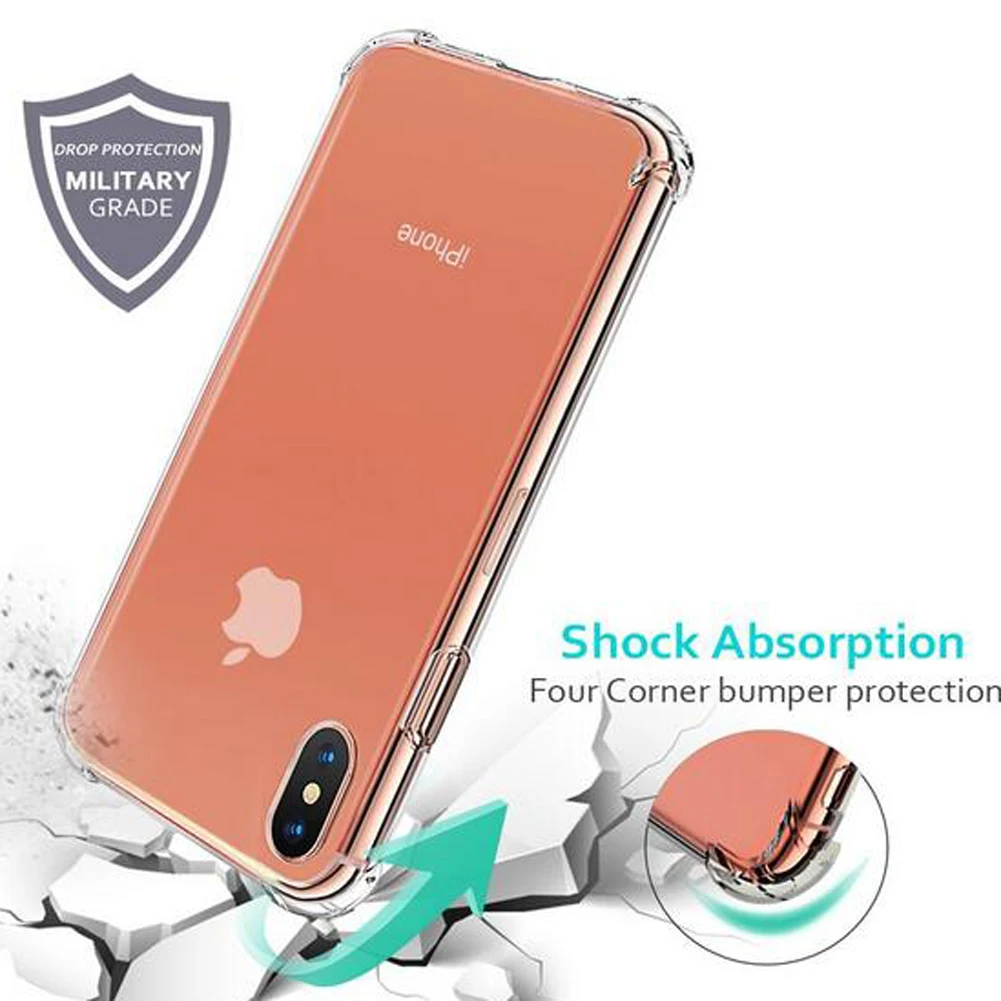 Mayround для iPhone X 8 Plus SE силиконовый чехол гибридная прозрачная воздушная подушка