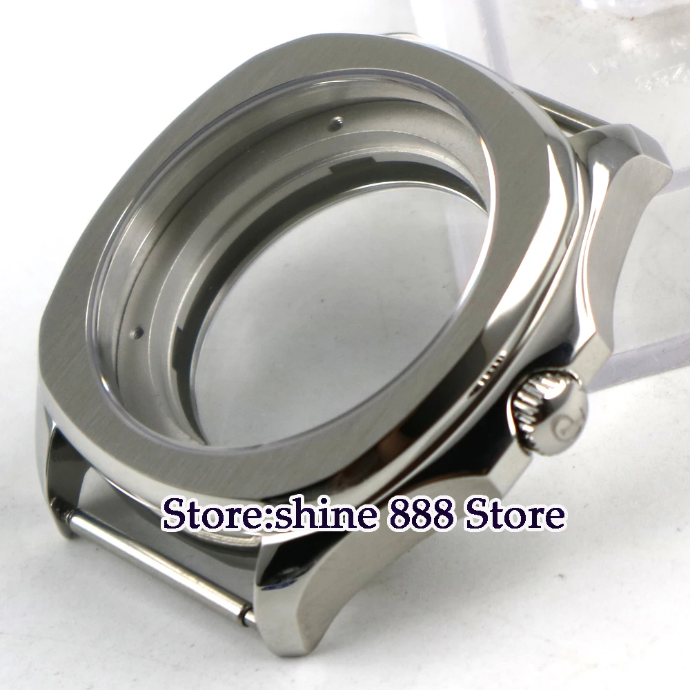 

40mm parnis stainless steel Sapphire Crystal Case fit 2824 2836 movement