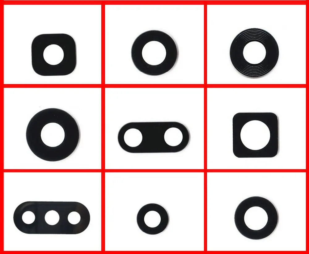 Новая стеклянная линза для камеры Задняя Замена клея Xiaomi Mi4C Mi4s Mi5X Mi Note Redmi 1s 2 2a