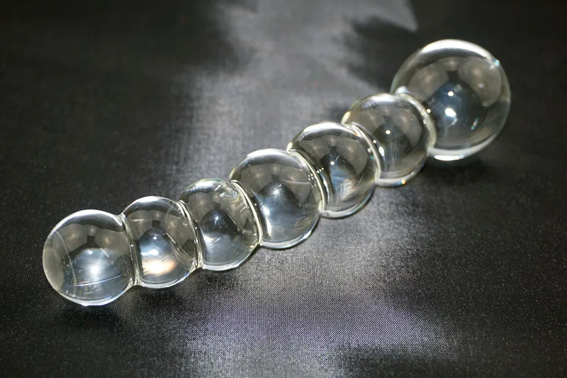 Фаллоимитатор с хрустальным стеклом Pyrex анальная пробка бусинами секс-игрушки |