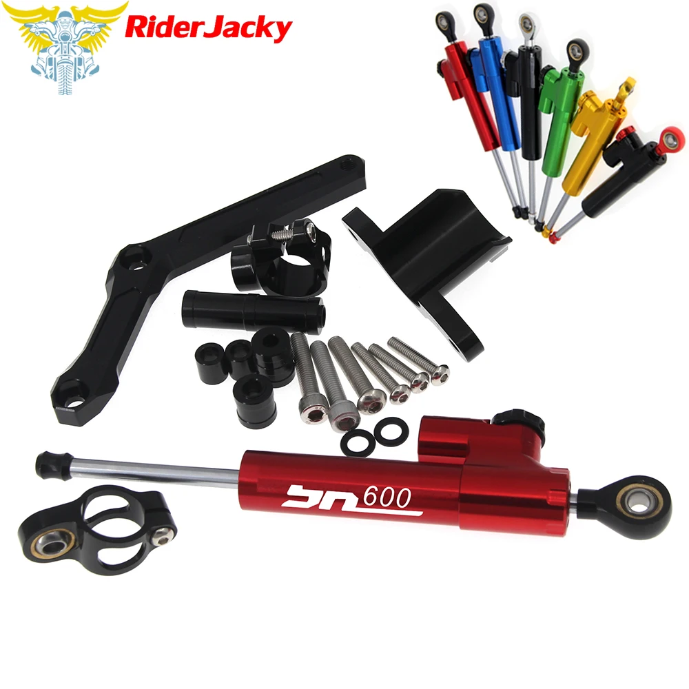 

CNC Adjustable Motorcycle Linear Reversed Steering Damper with bracket Support For Benelli BN 600 BN600