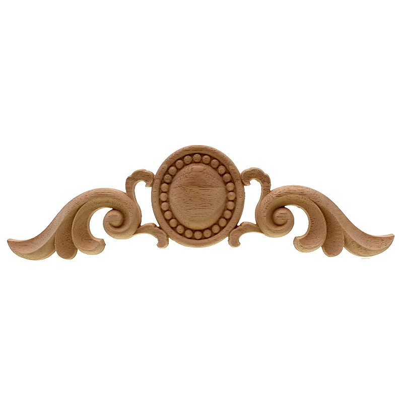 VZLX Лидер продаж резная угловая мебельная аппликация из резинового дерева дуба винтажные аксессуары для украшения дома декор двери Сделай Сам фигура