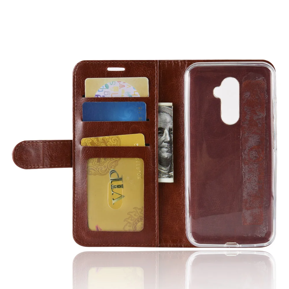 Hudossen для Oukitel U18 случае Роскошные Флип Кожа PU телефон случаях Coque книга Стиль стенд