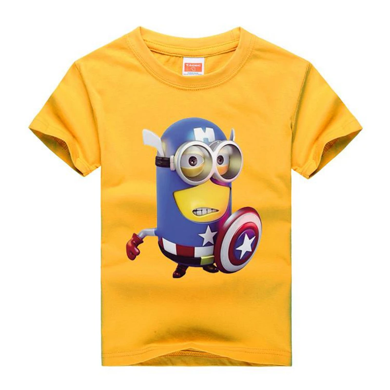 Детская футболка летние футболки для мальчиков с 3D принтом капитан 8 цветов