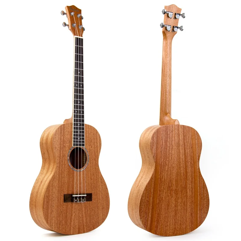 Kmise Baritone Гавайская гитара 30 дюймов из красного дерева Ukelele Uke 4 струны Гавайская гитара - Цвет: MI0639