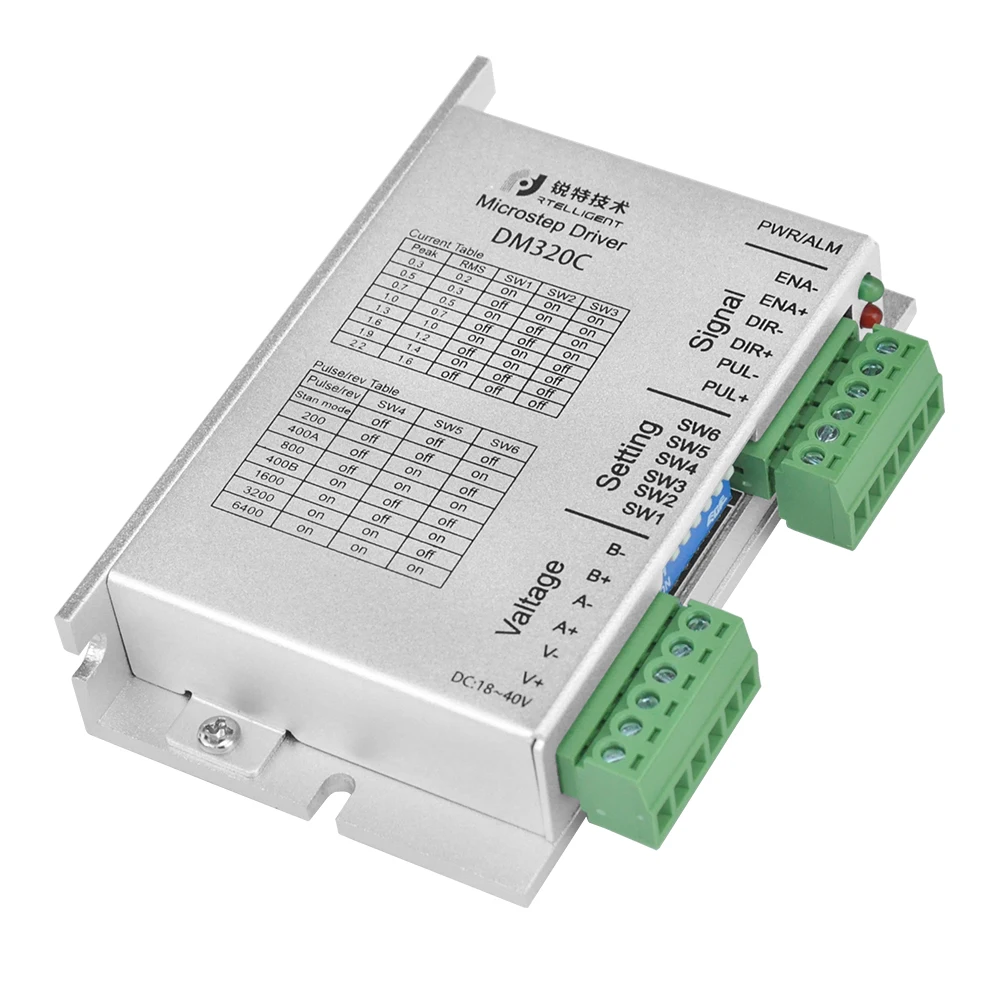 Специальная цена Nema 17 0.22N.M 1.2A шаговый двигатель 42CM04 с 24-48VDC Nema17 шаговый двигатель контроллер DM320C ЧПУ комплект