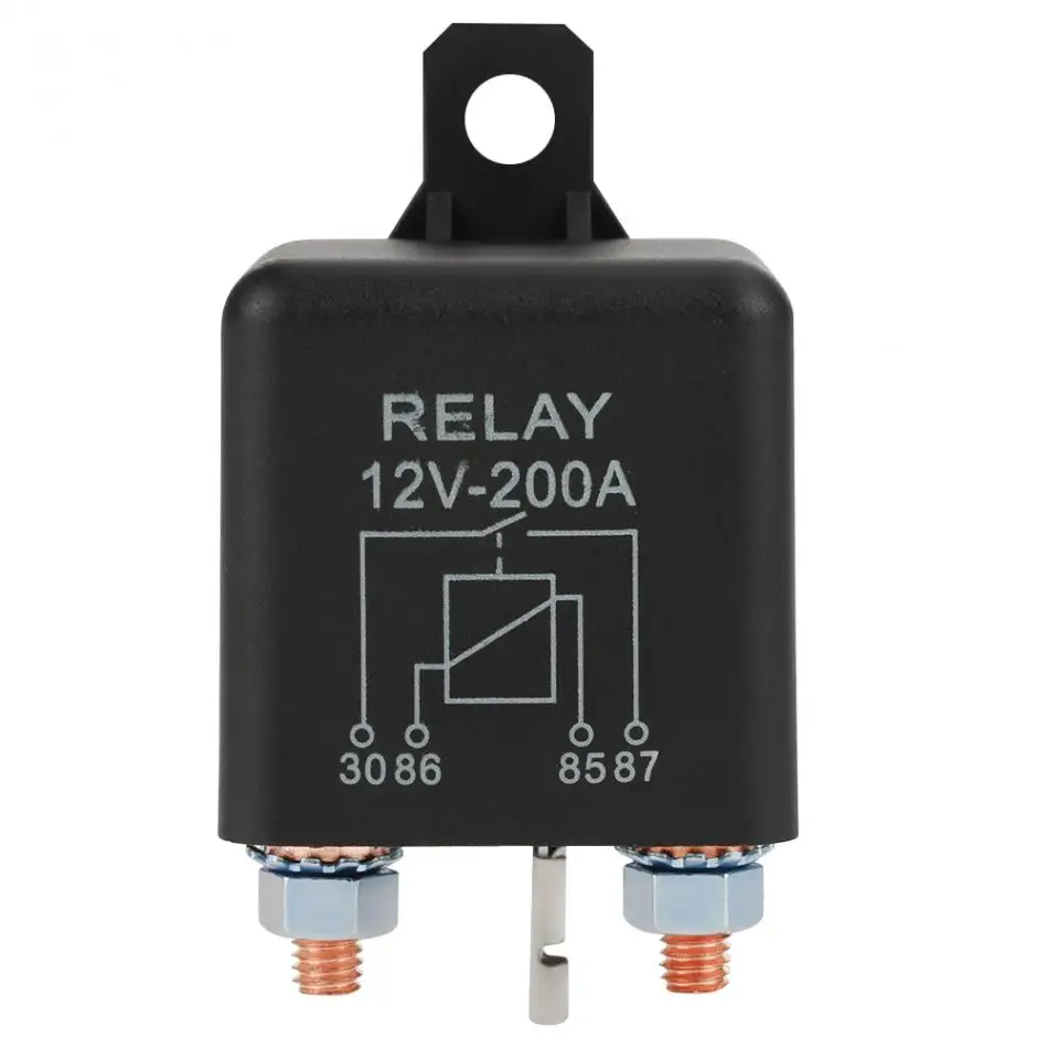 12V 200A нормально открытый сверхмощный автомобильный стартеров грузового автомобиля реле с терминалы