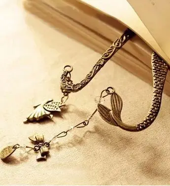 200 шт. Ретро Закладка из сплава металлов Русалочка бисера или ангелов бабочка